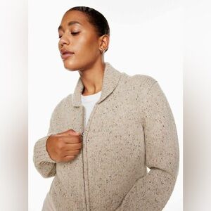Wilfred Free Outpost Sweater in Marl Oat Beige. Size Sm-Med